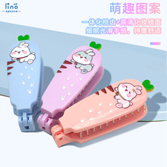 摺疊可愛學生梳便攜卡通小梳子家用美發梳頭梳隨身排骨梳子批發