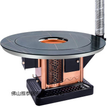 家用柴火炉特厚煤炉冬季柴煤两用回风炉节能取暖炉室内无烟烤火炉