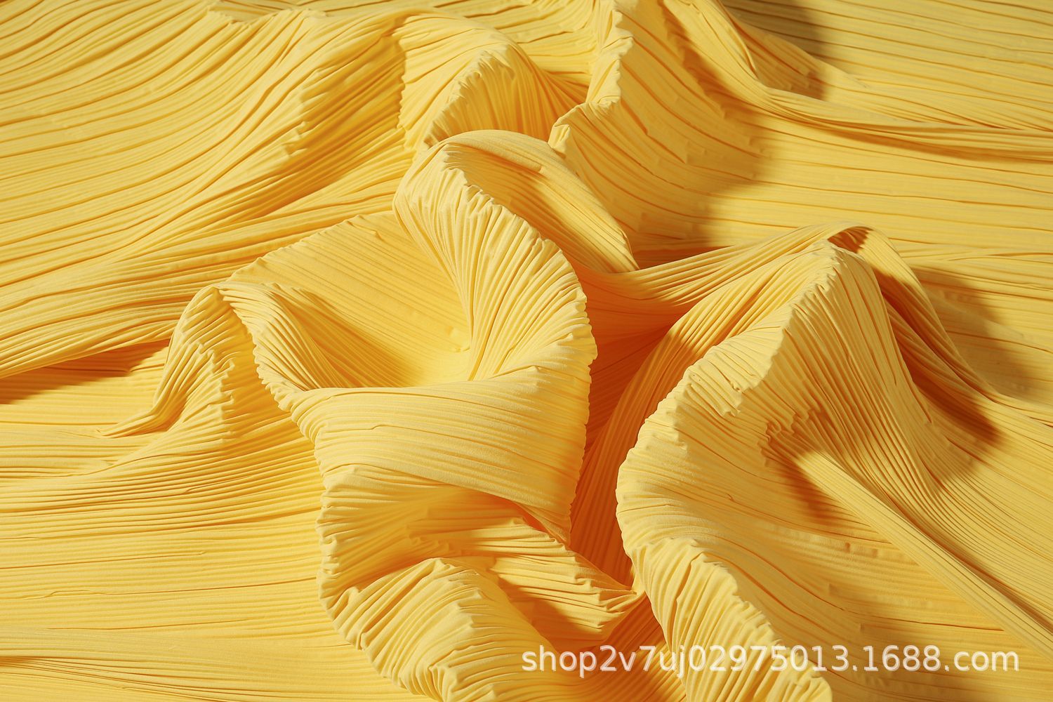 三宅一生シワ生地布地diy三宅一生背景装饰画圧シワ生地レモン布坊