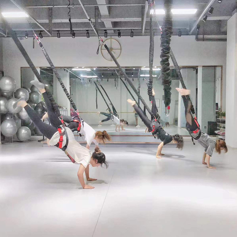 Explosive indoor flying magic vitality belt 5D air yoga hanging bungee cord elastic belt dance fitness training