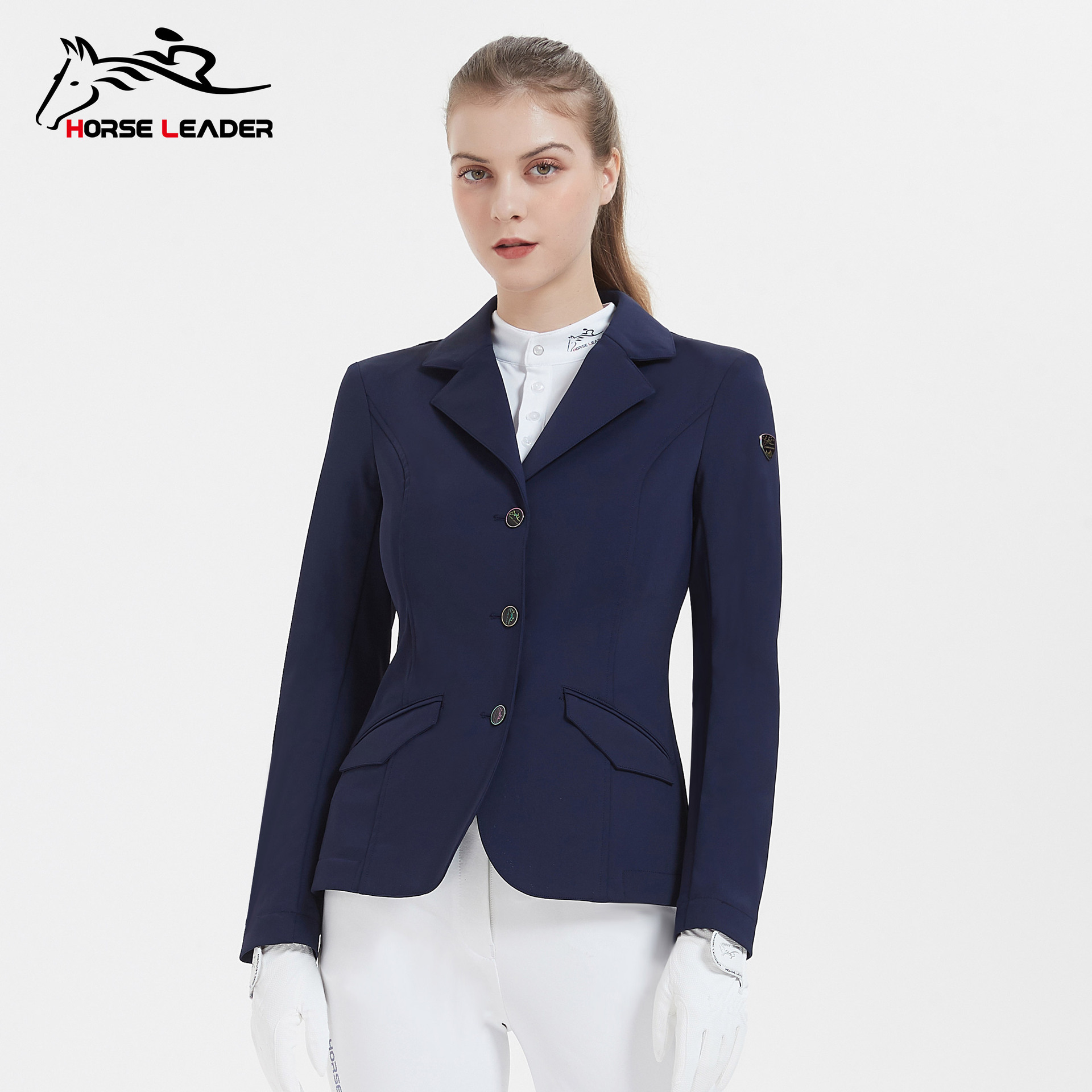HORSELEADER马术服装成人骑士服男女考级比赛障碍西服马术骑马服-阿里巴巴