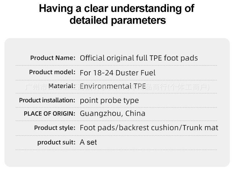 Suitable for 18-24 models of Dacia Renault/Dacia Duster Renault Adventurer TPE floor mats for cross-border trade