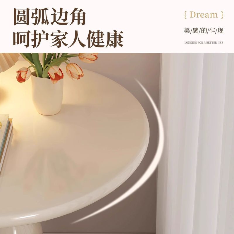 クリーム北欧鉄芸辺茶数ソファー小戸型客間円形ベランダ創意ベッドサイドシンプルなサイドテーブル現代|undefined