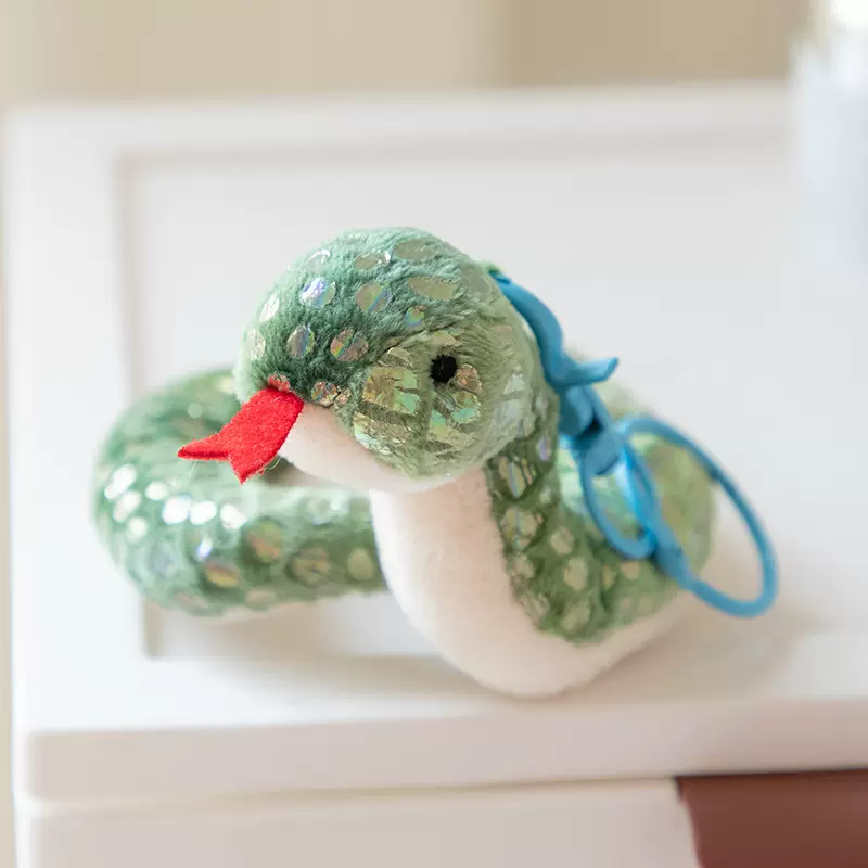 蛇年吉祥物可爱毛绒玩具公仔玩偶蛇新年礼物钥匙扣小挂件活动礼品