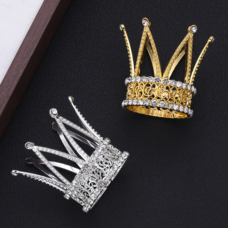 Corona infantil con perlas y diamantes de imitación hecha a mano para cumpleaños bodas y pasarela