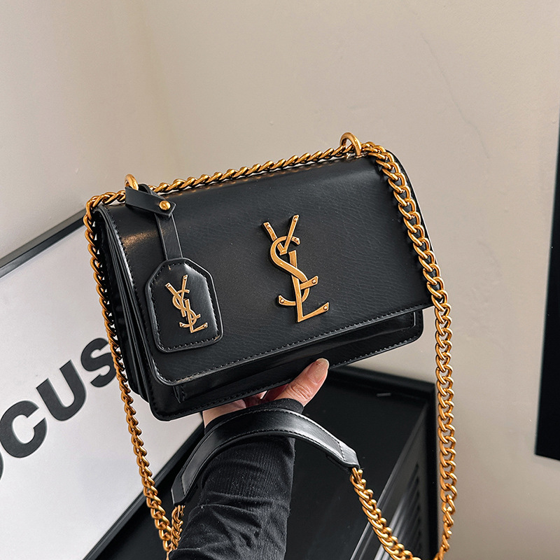 Bolsos de mujer transfronterizos, bolsos de mensajero de mujer de alta calidad, textura de gran capacidad, bolso cuadrado pequeño de un solo hombro, bolso de teléfono móvil de cercanías de cadena, mujer