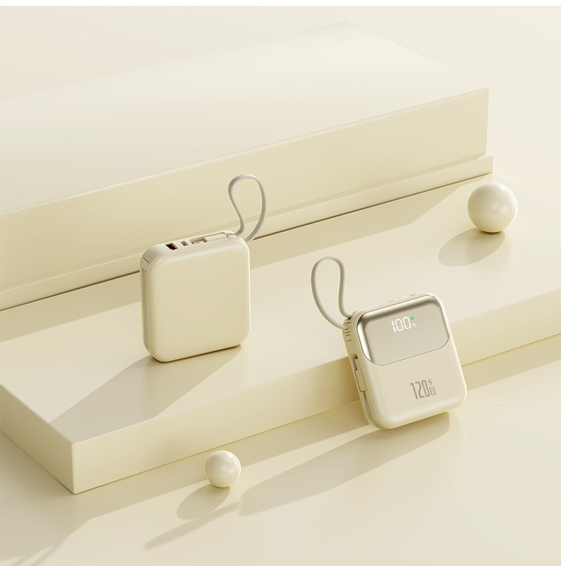 3C Sertifikalı Süper Hızlı Şarj Powerbank 20000mAh Kablolu Kompakt Taşınabilir Mobil Güç Kaynağı