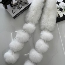 批发百搭毛绒围脖套头加厚仿狐狸毛围巾仿皮草毛领子披肩时尚保暖