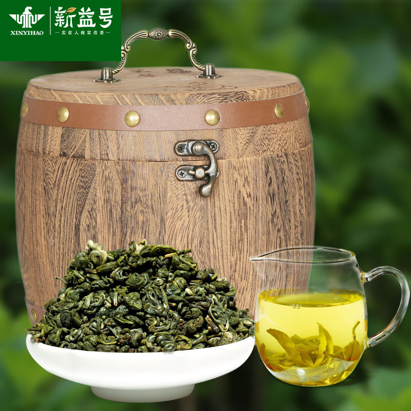 产地货源 新益号茶叶2024新茶春茶云南碧螺春 绿茶 500g桶装 茶叶