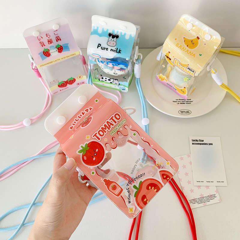 Hisocute甜美少女卡通斜挎遛娃包学生外出娃用收纳包10cm娃娃展示|undefined