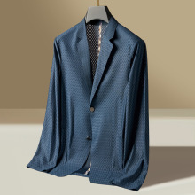 西服男上衣2025冰丝外套春夏薄款休闲小西装超薄防晒春夏单西装男