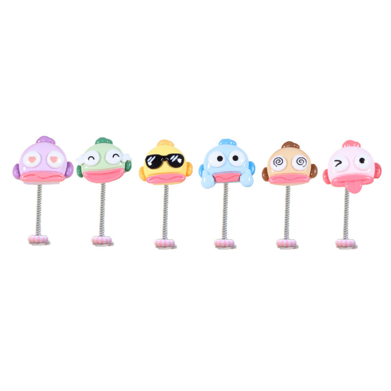 Nuevos adornos de resina de peces feos de dibujos animados transfronterizos