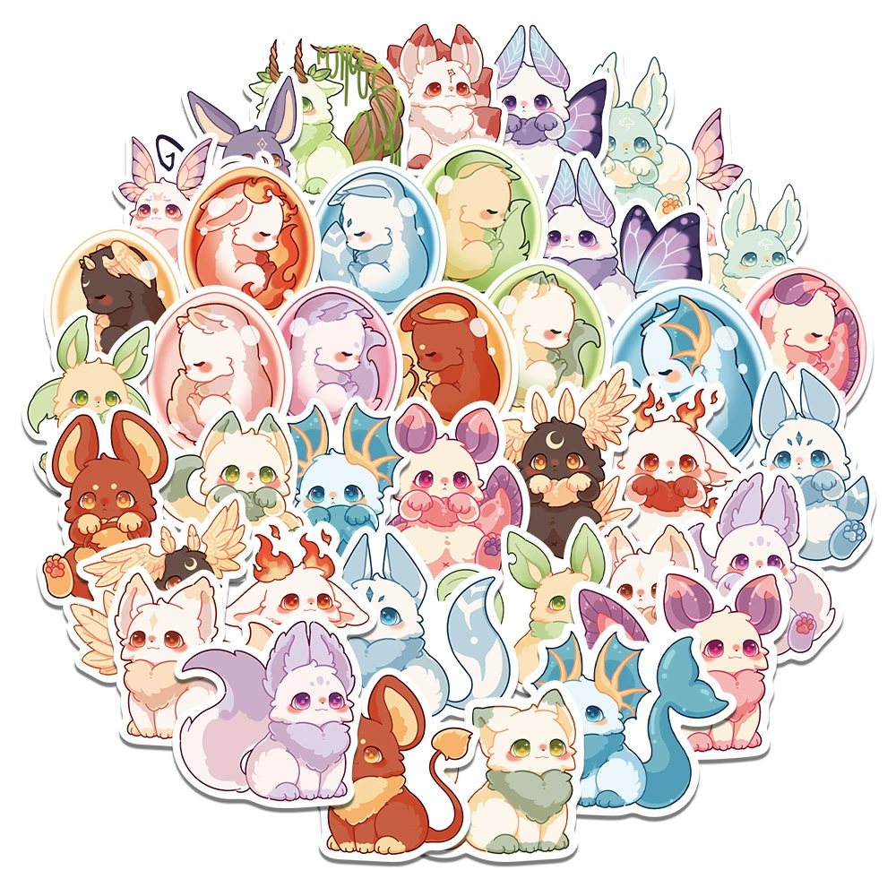 50 оригинальных фантазийных биологических журнальных наклеек DIY багаж мобильный телефон чашка для воды холодильник Мультяшные наклейки водонепроницаемый