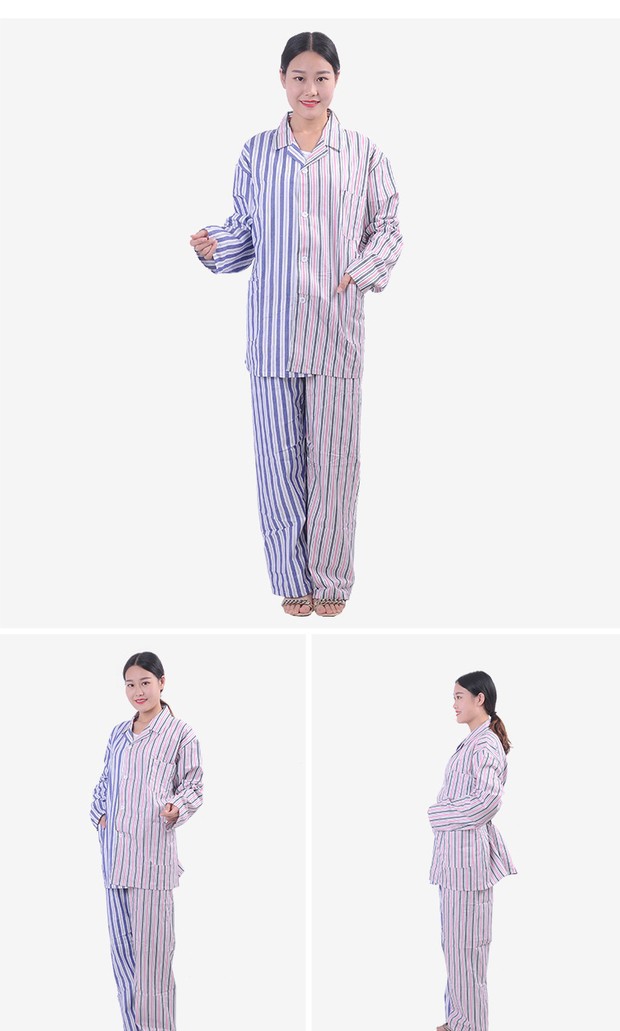 棉病号服拼接住院服患者偏瘫卧床服居家套装病员病人分体长袖服装-阿里巴巴