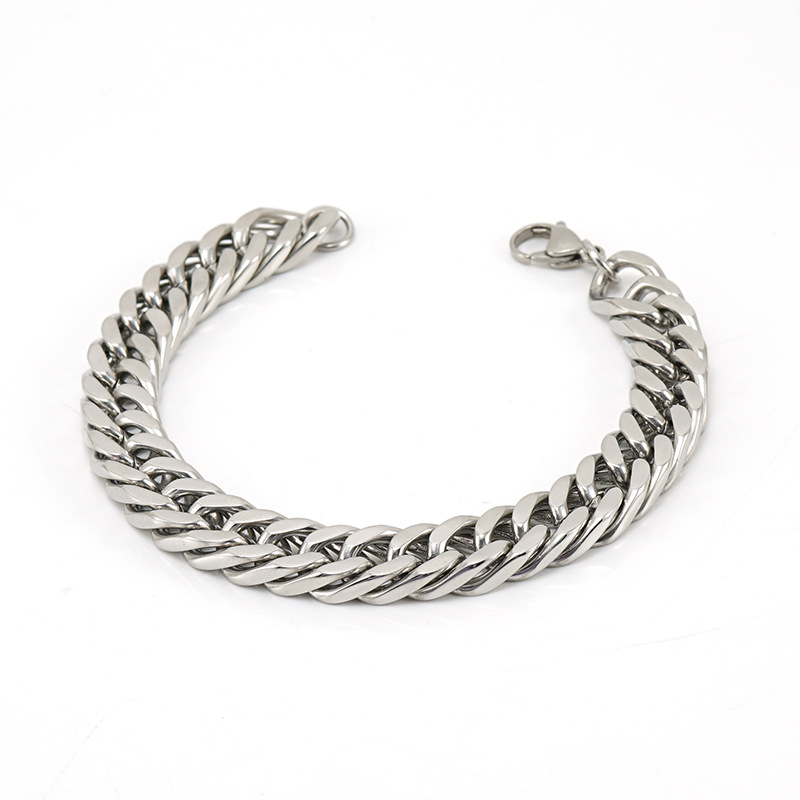32g Weight Vacuum Plating Gold Plating Process Simple Style Geometric Stainless Steel Bracelets Plating Stainless Steel Bracelets