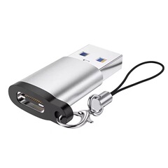TYPE-C to USB3.0otgアダプター、吊り下げリング付き、TYPECメス to USB変換アダプター、高速伝送