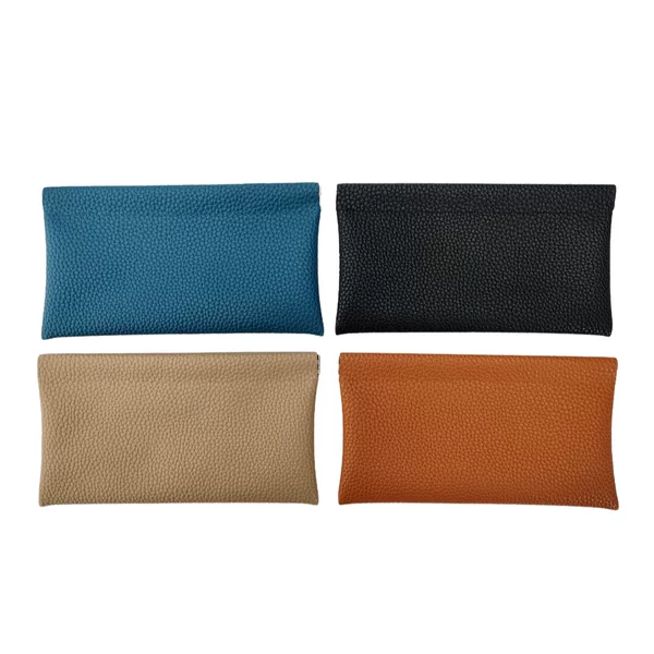 Large Capacity Clutch Bag Coin Purse Card Bag Mobile Phone Bag Glasses Storage Simple Cross-border Amazon Artificial Leather