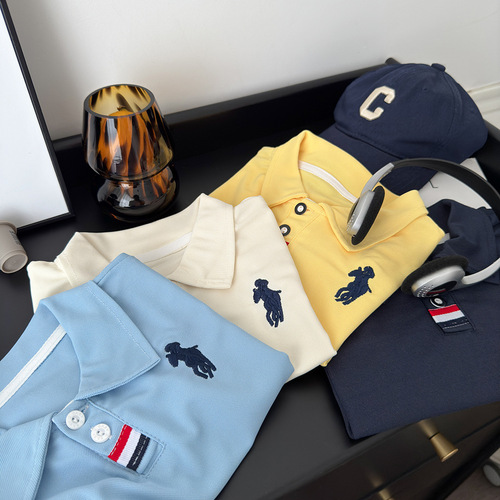 Boys 'POLO shirt summer new embroidery baby casual lapel children's short-sleeved t-shirt 2025 summer children's wear