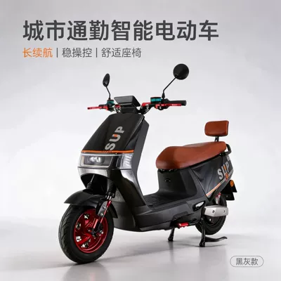 Elektrikli motosikletlər, vehicle, 60V electric scooter, 72V - black-standard-version-60v-20a