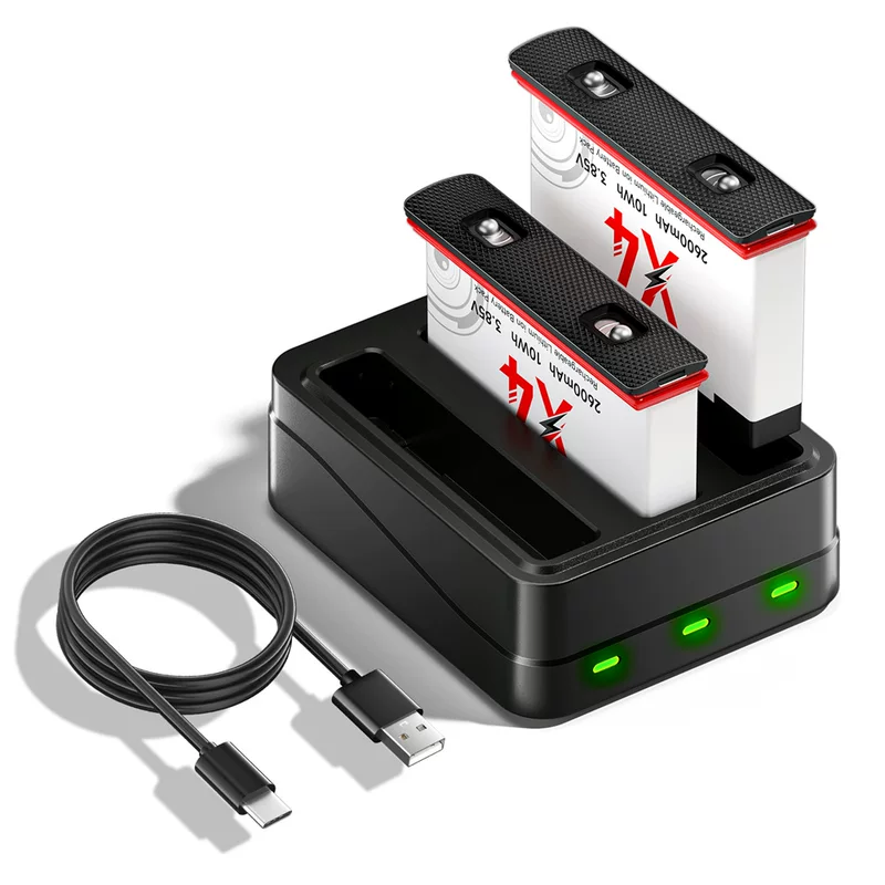 Battery, charger, capacious camera, accessories, x4, 2600mah