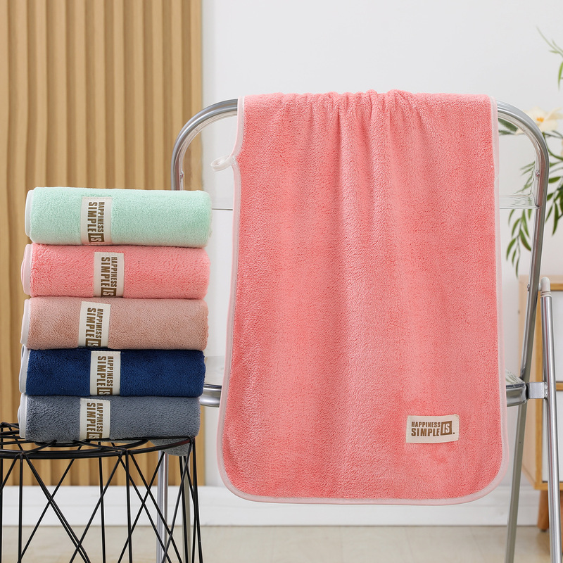 Factory Direct Supply Thickened Class a Coral Fleece Towels for Adults and Children, Face Washing and Beauty Towels, Absorbent, Lint-Free, and Soft