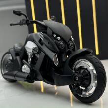 华一合金车模1:12雅马哈暴龙摩托车发声带灯光玩具车音乐模型摆件