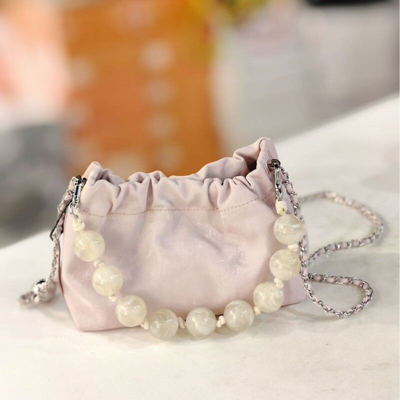 Clearance Single-Hand Pearl Bag for Women, Korean Fashion Simple Bucket Bag, Niche High-Quality Pleated Crossbody Bag Clearance Single-Hand Pearl Bag for Women, Korean Fashion Simple Bucket Bag, Niche High-Quality Pleated Crossbody Bag