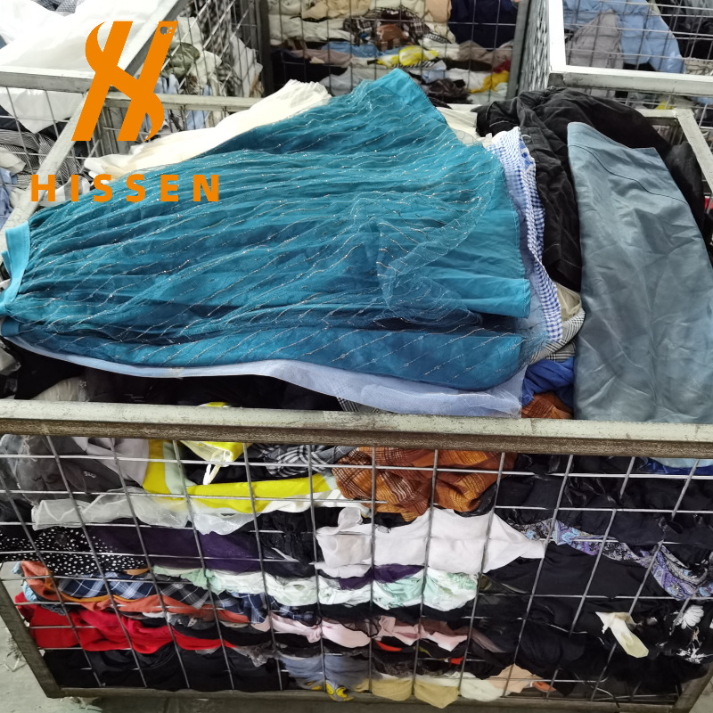 广州海森二手衣服装女丝质半身裙现货出口苏丹布隆迪 usedclothes