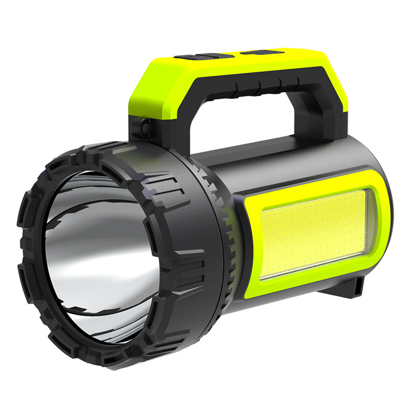 Linterna de alta potencia fuerte carga de Luz Súper brillante portátil al aire libre Reflector lámpara de minero de largo alcance resistencia hogar emergencia