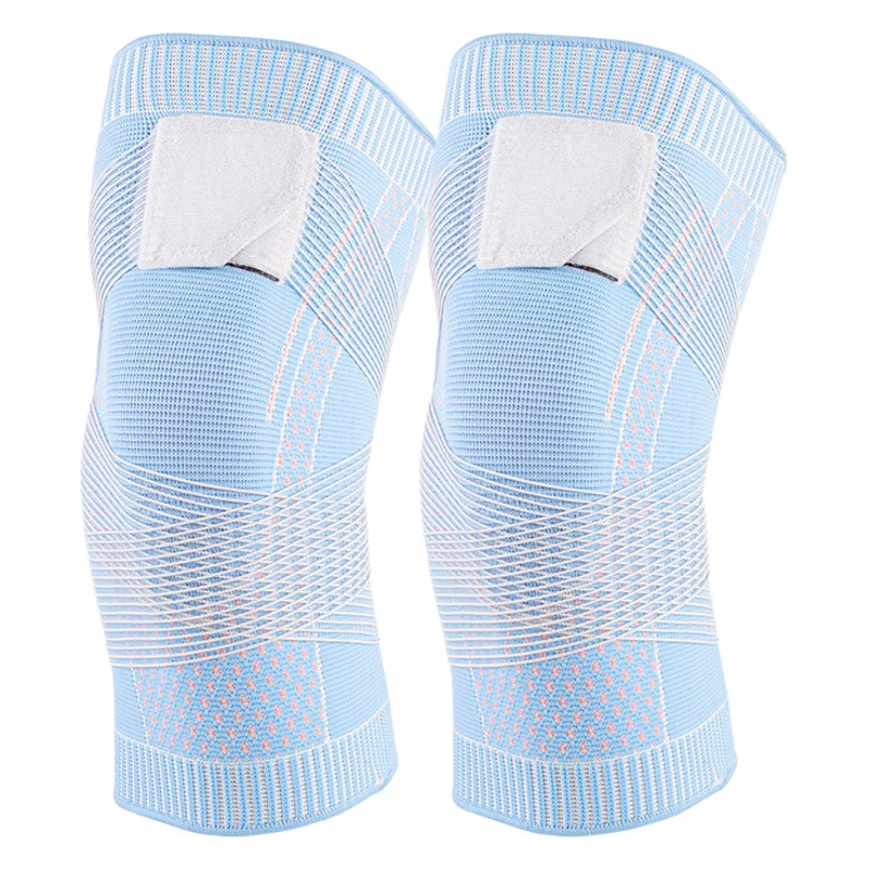 Directo de fábrica deportes rodilla pad Correa nylon transpirable baloncesto fútbol correr fitness equipo de protección de la rodilla calefacción