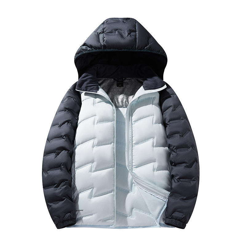 Chaqueta de plumón de mujer japonesa y coreana simple chaqueta de chaqueta de plumón corta ligera una lotería