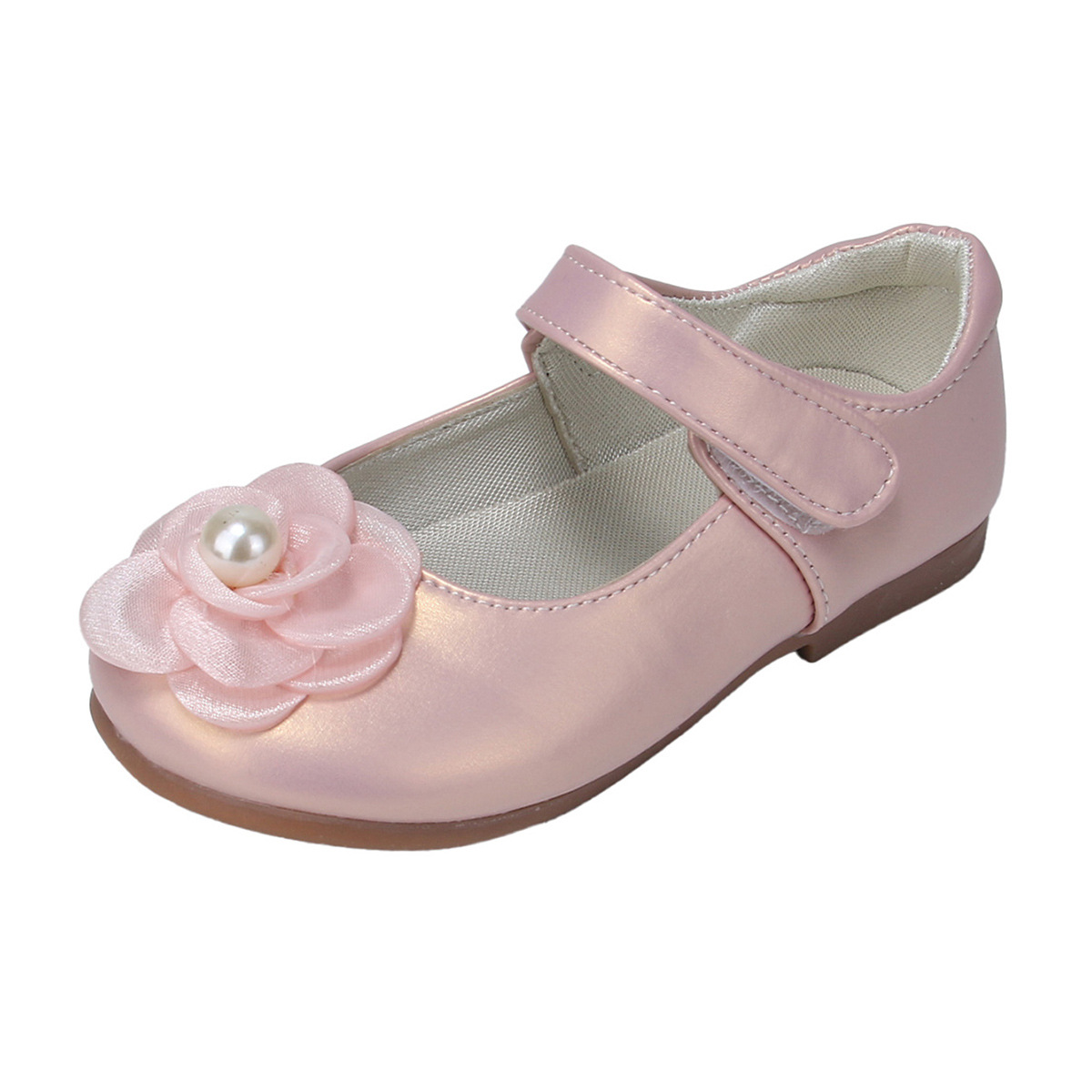 Zapatos de cuero para niñas nuevos 2026 primavera zapatos de rendimiento de niños zapatos de moda zapatos de flor de princesa de niña