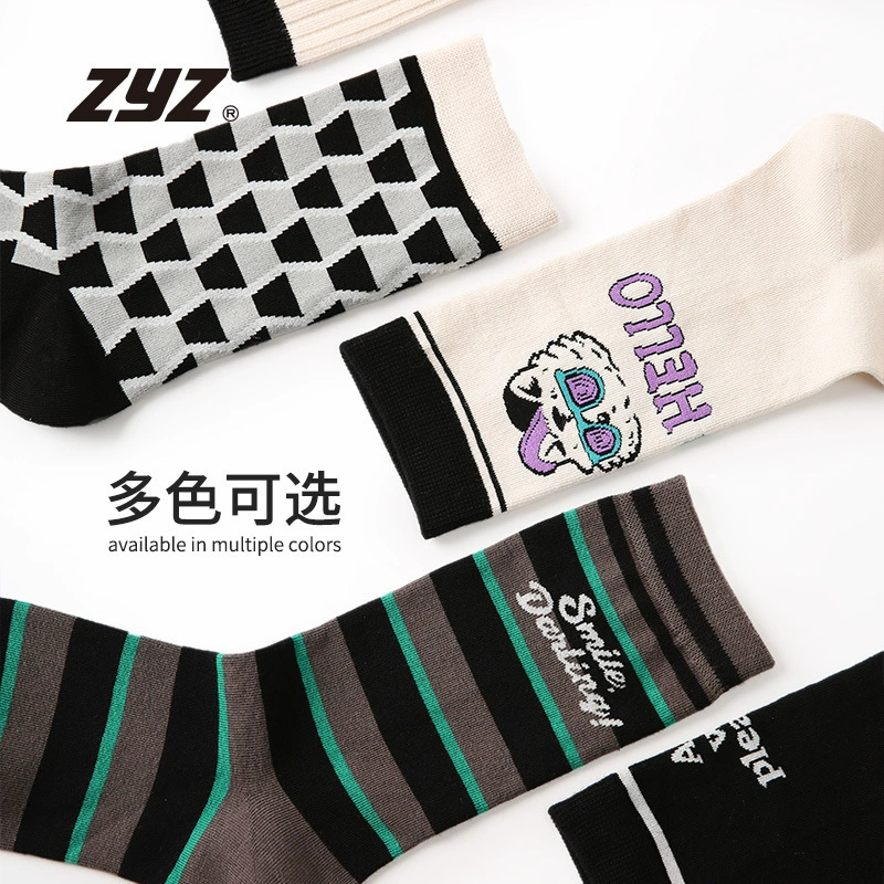 Классические гольфы ZYZ Original Design, средней длины, из чесаного хлопка