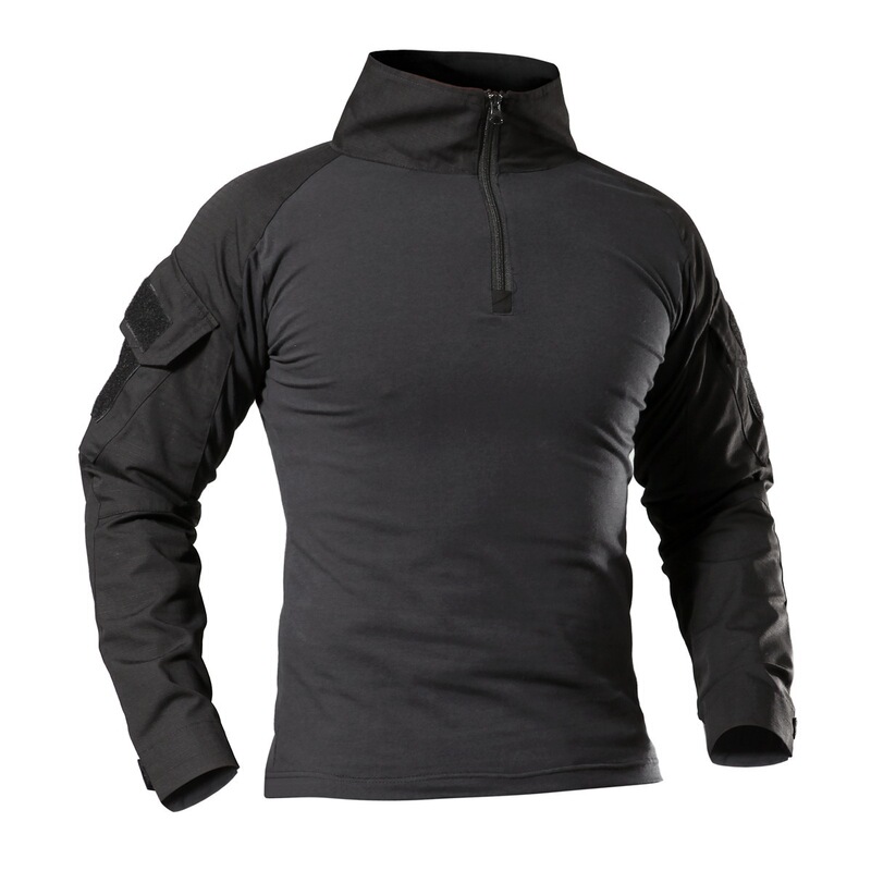 Cross-Border Outdoor Black Tactical 2 Frog Suit Men's Military Fans Slim Quick-Drying Frog Suit Top Training Suit Long-Sleeved Shirt Cross-Border Outdoor Black Tactical 2 Frog Suit Men's Military Fans Slim Quick-Drying Frog Suit Top Training Suit Long-Sleeved Shirt