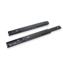 8寸二折滑轨20cm两节钢珠导轨200mm27宽抽屉导道20cm滑轨