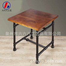 管艺脚配件桌子美式家具配件新中式书桌腿铁艺脚简易桌架厂家直销