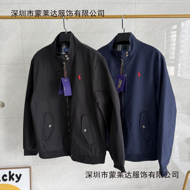 Cross-Border 2025 Rl Polo War Horse Long-Sleeve Spring New Embroidered Jacket Fashion Coat for Men