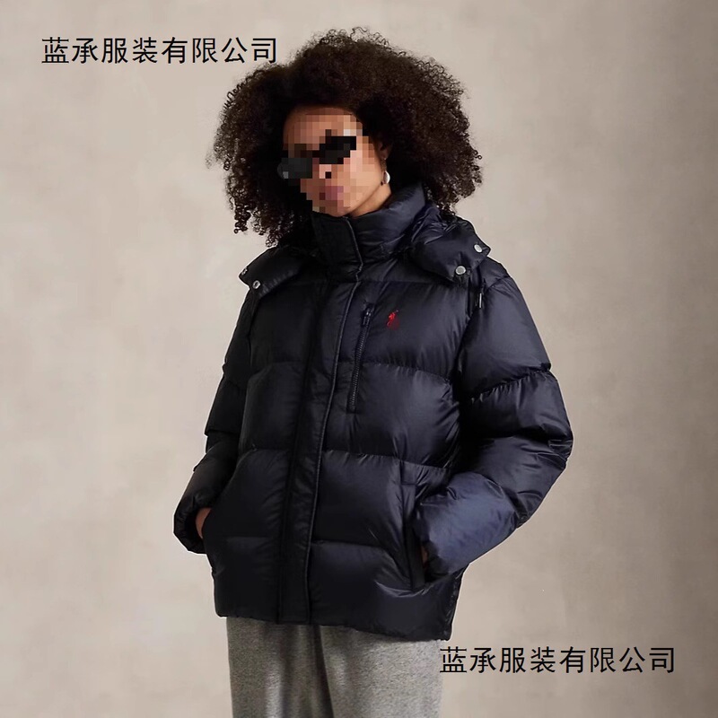 Cross-border foreign trade dropshipping: Raff RL detachable hooded, thickened down-filled cotton jacket, windproof and waterproof, available in couples' styles, trendy cotton jacket Cross-border foreign trade dropshipping: Raff RL detachable hooded, thickened down-filled cotton jacket, windproof and waterproof, available in couples' styles, trendy cotton jacket