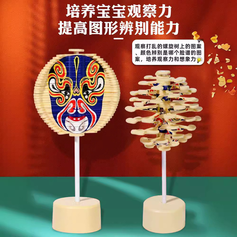 浪浪山转转乐双面旋转树斐波那契螺旋树摆件转转乐变脸各种小玩具|undefined