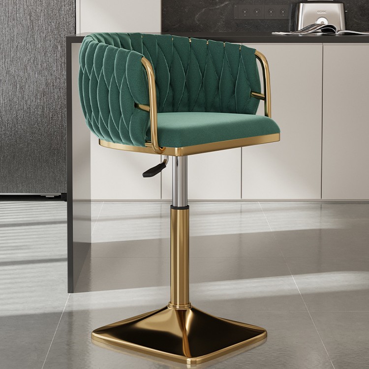 Silla de bar giratoria alta, silla de bar con envío gratuito, silla de bar de alta gama, delante, silla alta de moda, taburete de bar image 46