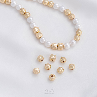 14K����ɫ���η�������y���Eʯ�A�θ��黨�yͰ��diy���Ʒ����