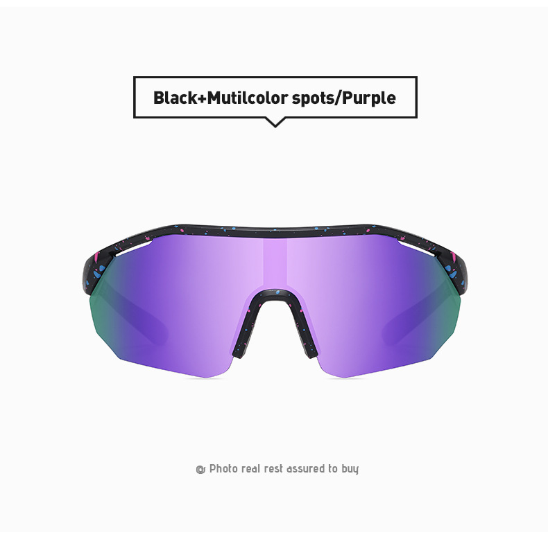 Hip-hop Sports Color Block Tac Square Half Frame Sports Sunglasses display picture 3