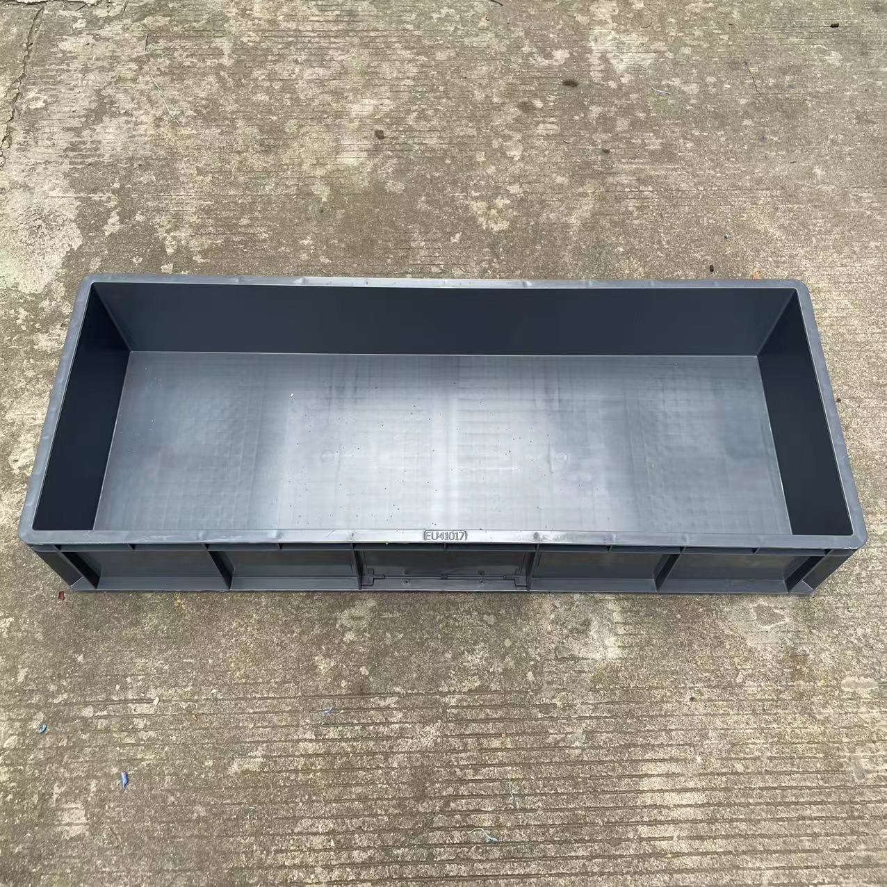 广东蓝色 灰色塑胶加厚周转箱 800*400*120机电周转箱