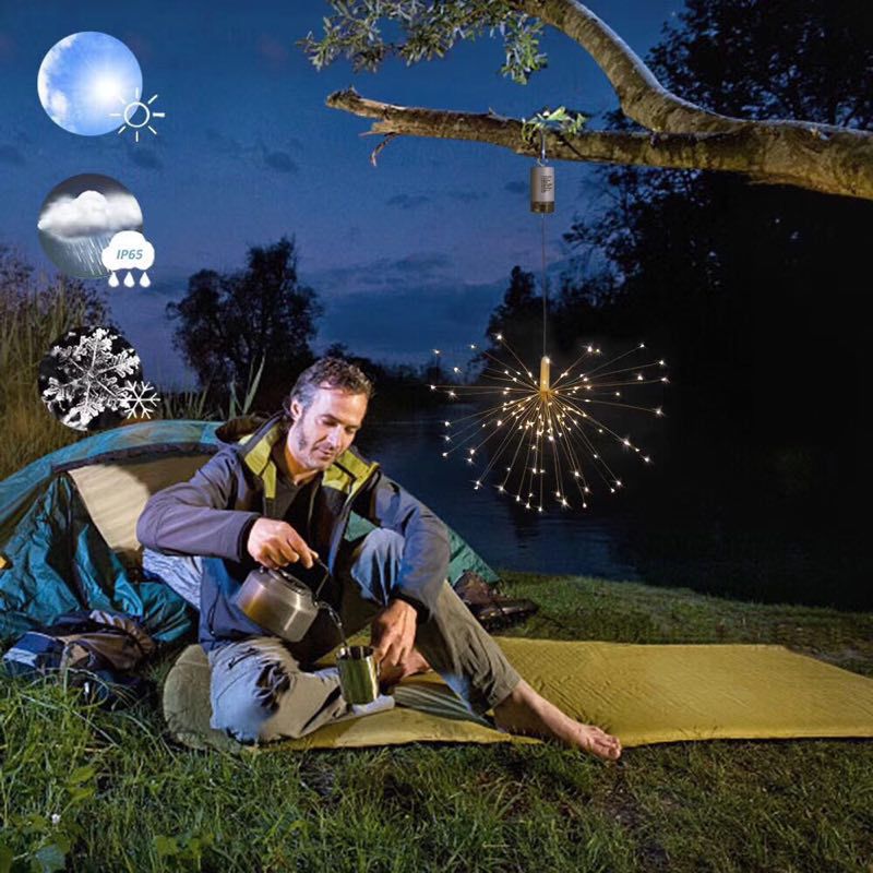 Plastic Material Christmas Festival Christmas Fashion Fireworks Plastic Party String Lights