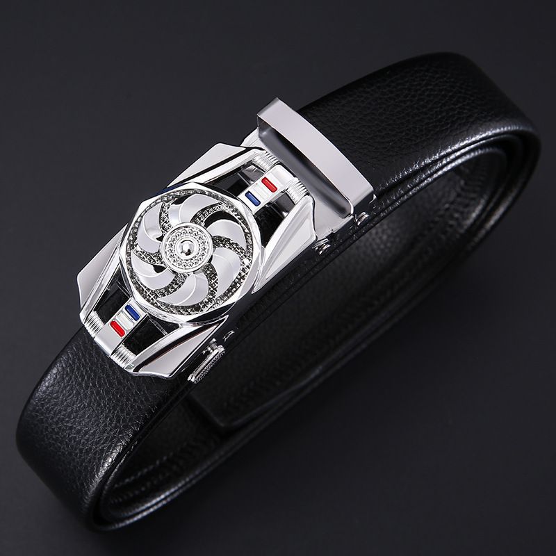 Cinturón de diamantes para ejecutar cinturón de moda masculino cinturón de moda masculino sensación de alta calidad simple cinturón automático al por mayor