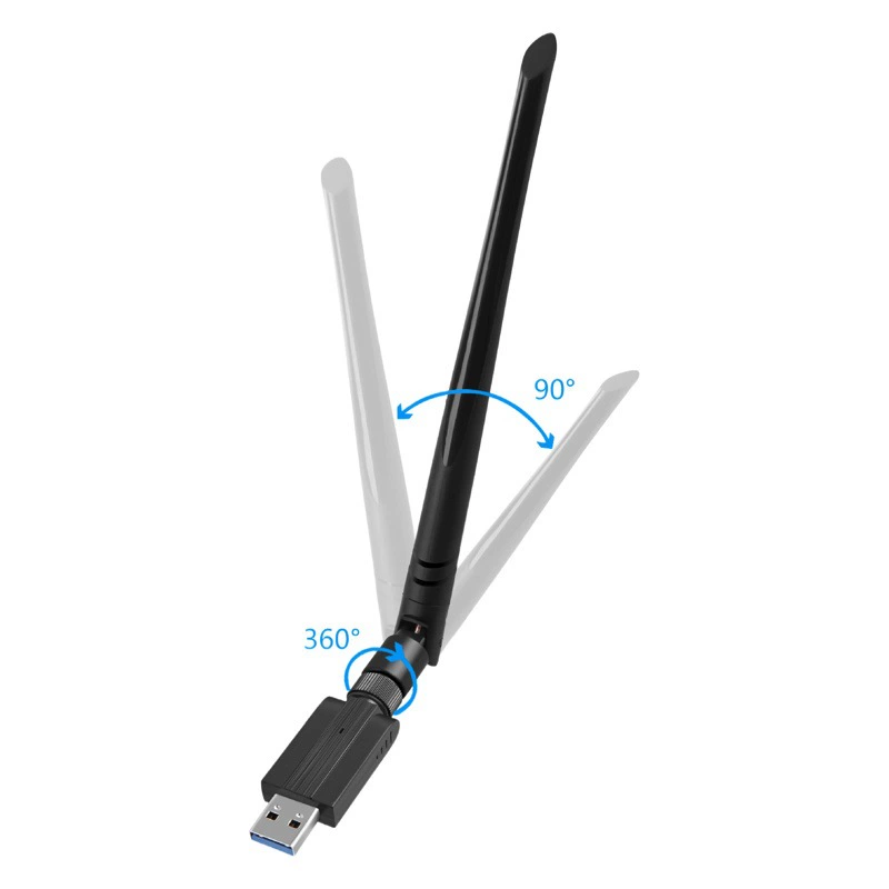 Производитель беспроводной сетевой карты 1300 м 2,4/5,8 г двухчастотный USB беспроводная сетевая карта Wi-Fi приемный передатчик без привода