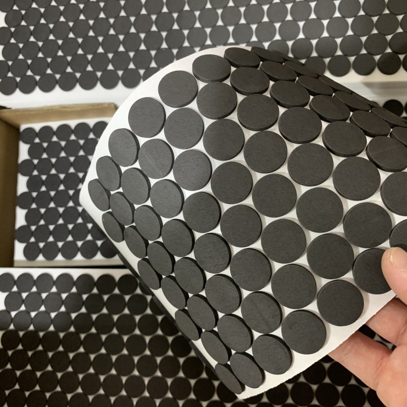 圆形eva泡棉防滑抗磨密封电器电子产品工艺品竹木垫脚垫自粘