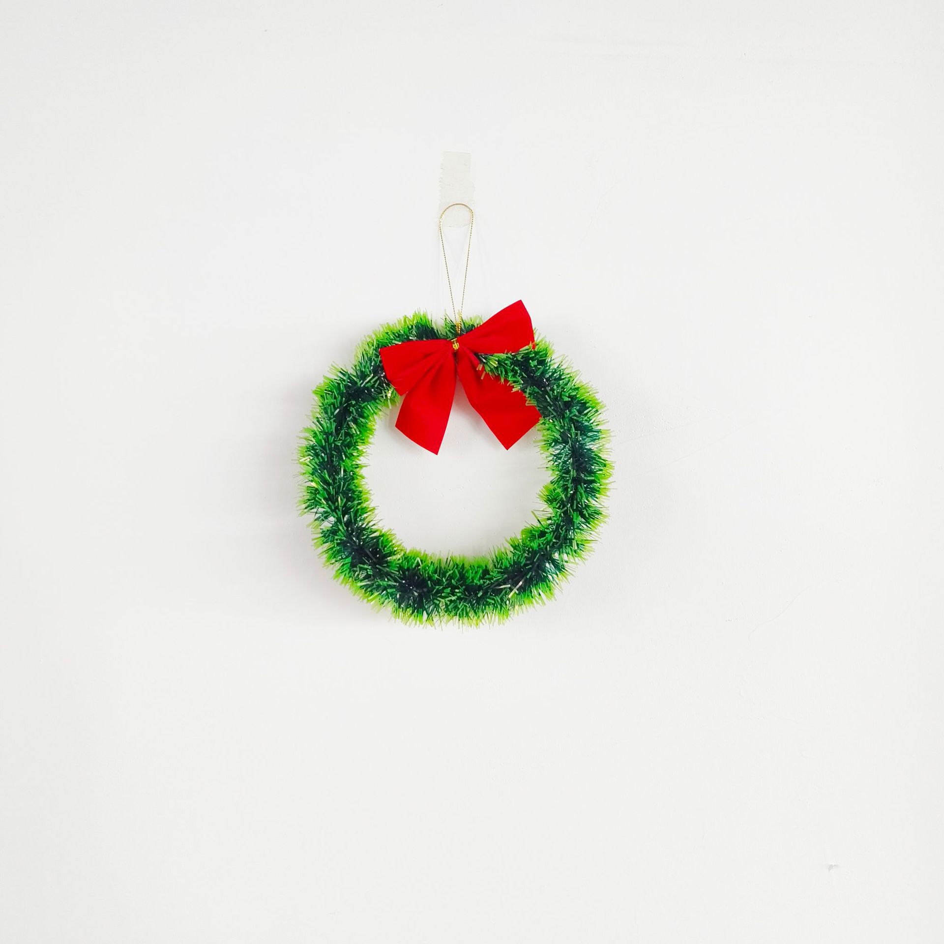 Guirnalda de Navidad personalizada arco rojo tira de color borde verde borde blanco borde cifrado fuente al por mayor