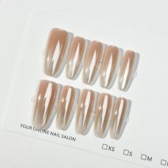 【极光猫眼】纯手工限定海莉小灯泡高端限定款美甲穿戴甲裸色气质