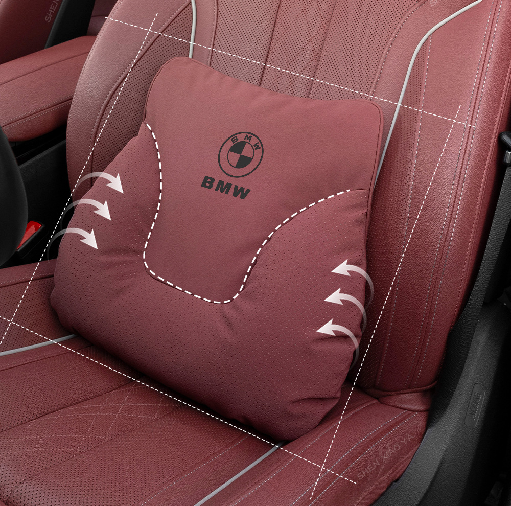 Suitable for Bmw New 3 Series 5 Series 7 Series 1 Series X1X2X3X4X5X6 Car Headrest Waist Support Neck Pillow Cushion Supplies